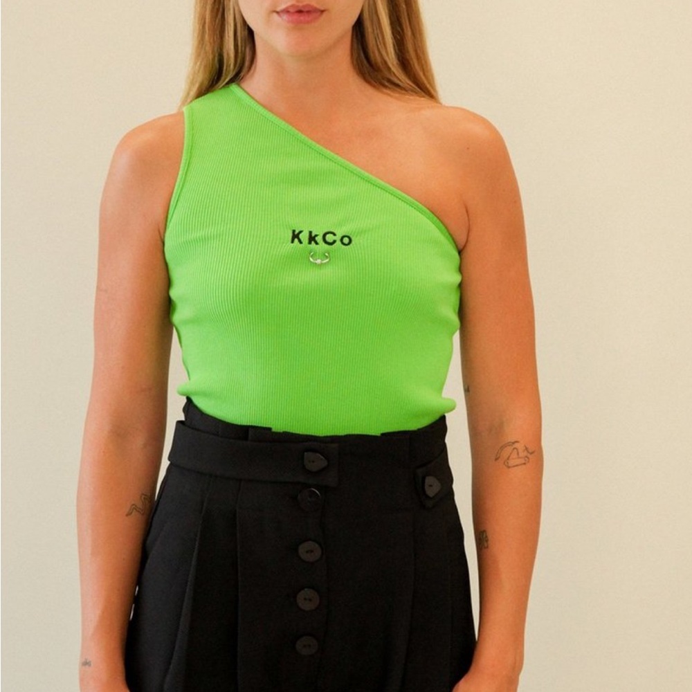 KkCo Pierced One Shoulder Top.